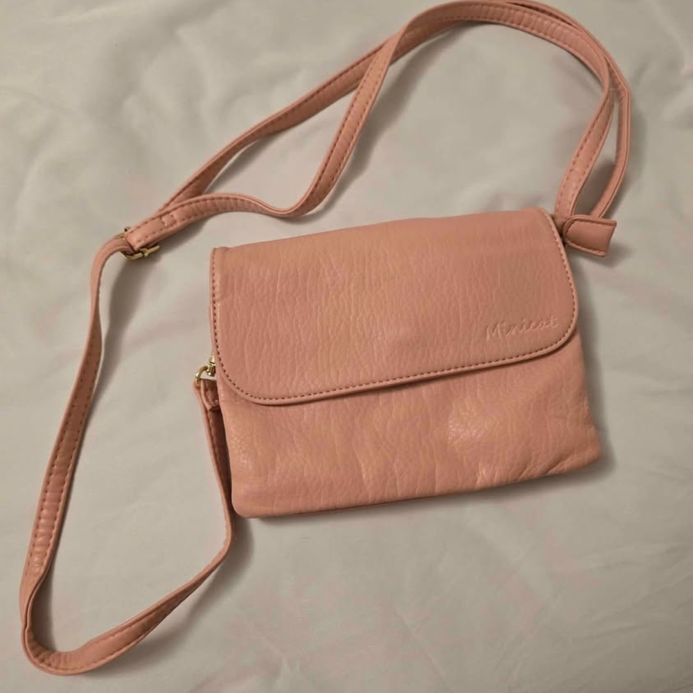 MARINA Pink Minimalist Crossbody Bag